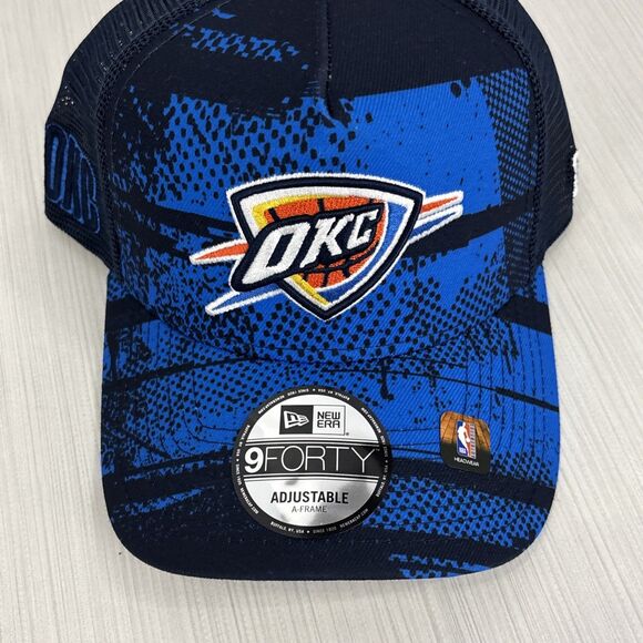 New Era 9Forty A-Frame Oklahoma City Thunder OKC NBA Tip Off Hat Snapback NEW - Picture 2 of 6